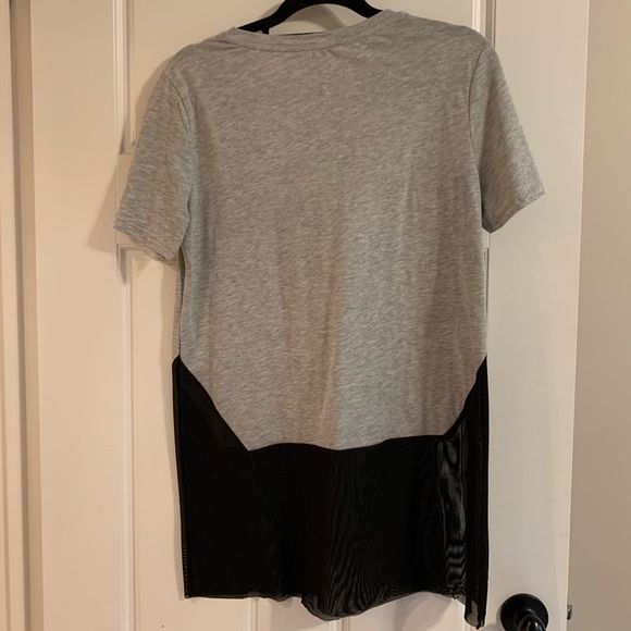 ZARA grey & black mesh T - Picture 4 of 4